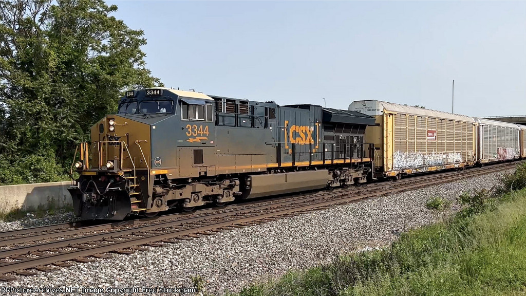 CSX 3344 leads M217.